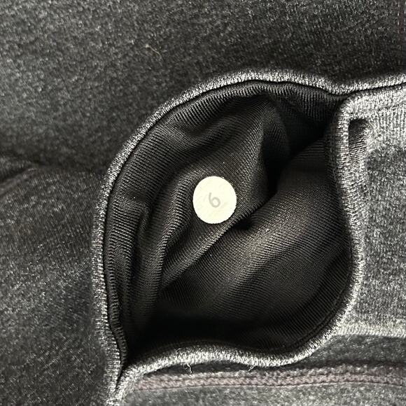 Lululemon Wunder Under High Rise Leggings – Heathered Black, Size 6 - Picture 4 of 6